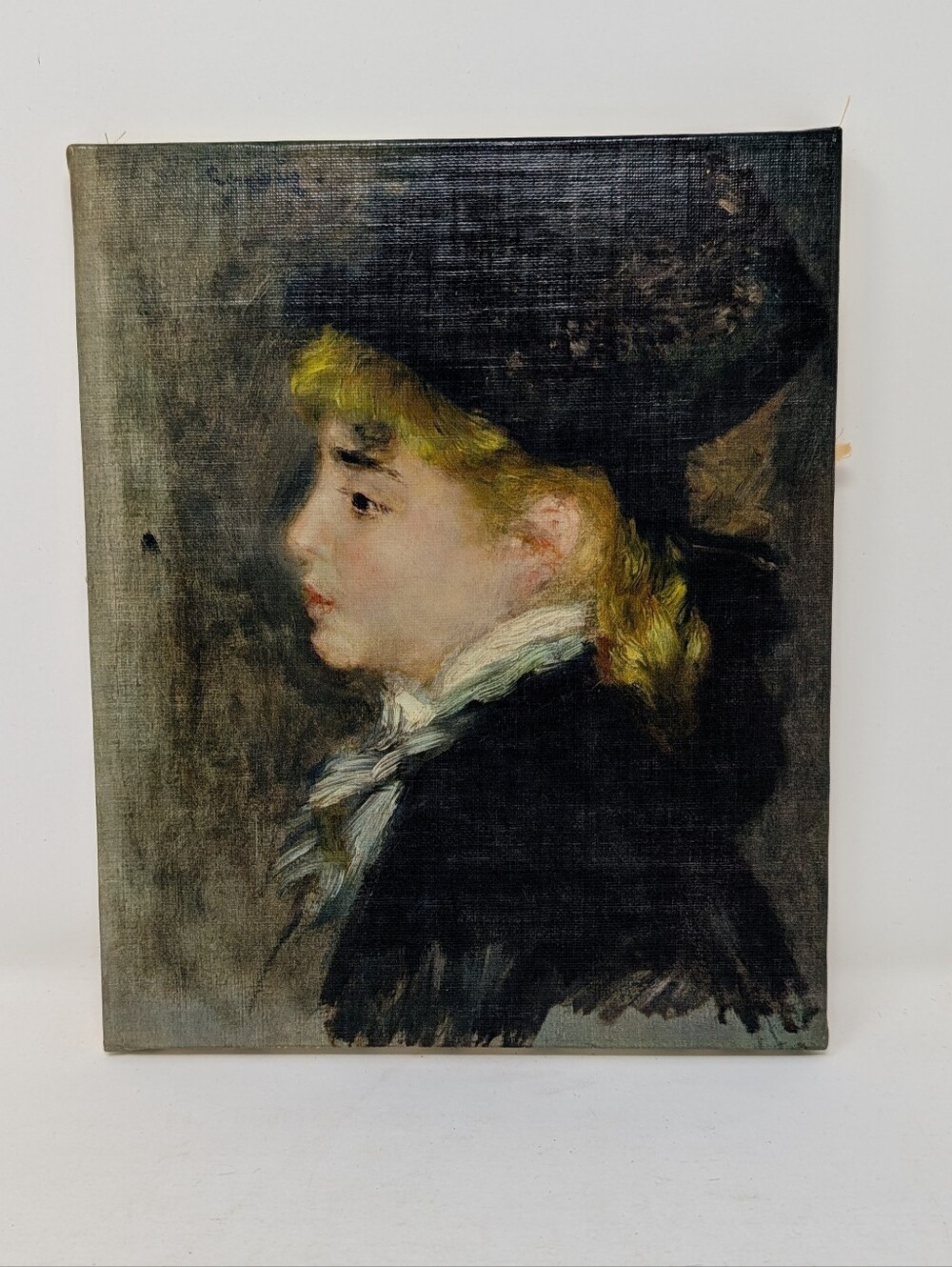 Vintage Braun & Cie Renoir "Portrait de modèle" Canvas Art Print - Paris/Dornach